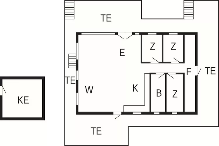 6 persoons vakantie huis in Hejls - Plattegrond