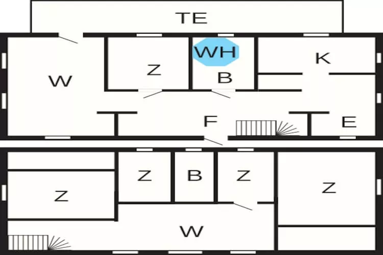 12 persoons vakantie huis in HOVA - Plattegrond