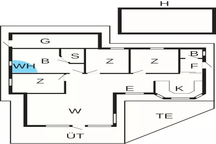 6 persoons vakantie huis in Hemmet-By Traum - Plattegrond