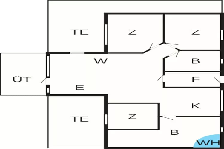 Vakantiehuis in Sydals met bubbelbad - Plattegrond
