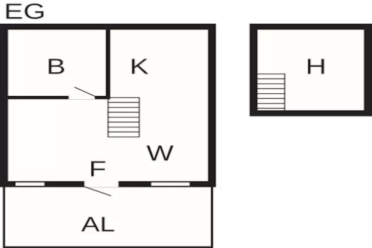 2 persoons vakantie huis in Rönnäng - Plattegrond