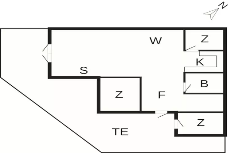 6 persoons vakantie huis in Væggerløse-By Traum - Plattegrond