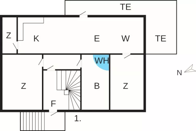 5 persoons vakantie huis in Frederikstad-By Traum - Plattegrond