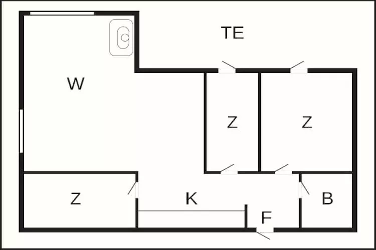 6 persoons vakantie huis in Blokhus-By Traum - Plattegrond
