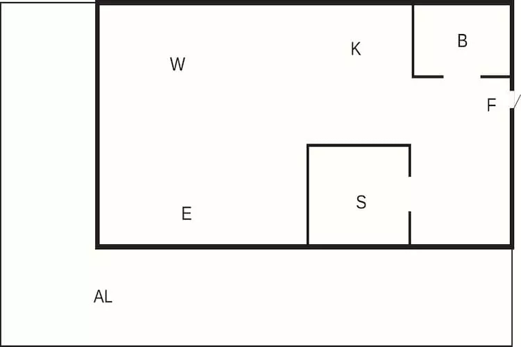 2 persoons vakantie huis in Bellö-By Traum - Plattegrond