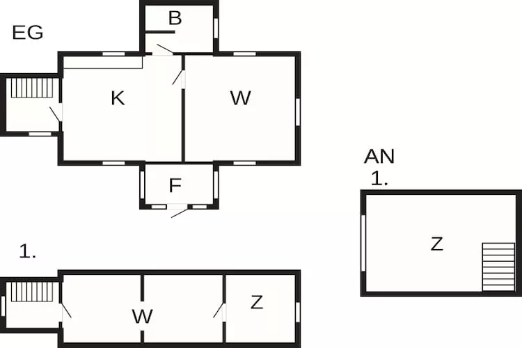 Landelijk huisje in de buurt van Ullared - Plattegrond