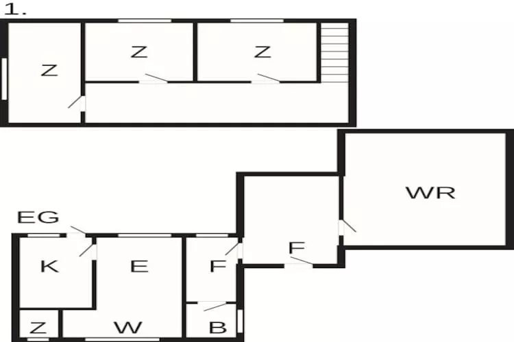 6-persoonshuis in Ærøskøbing-By - Plattegrond