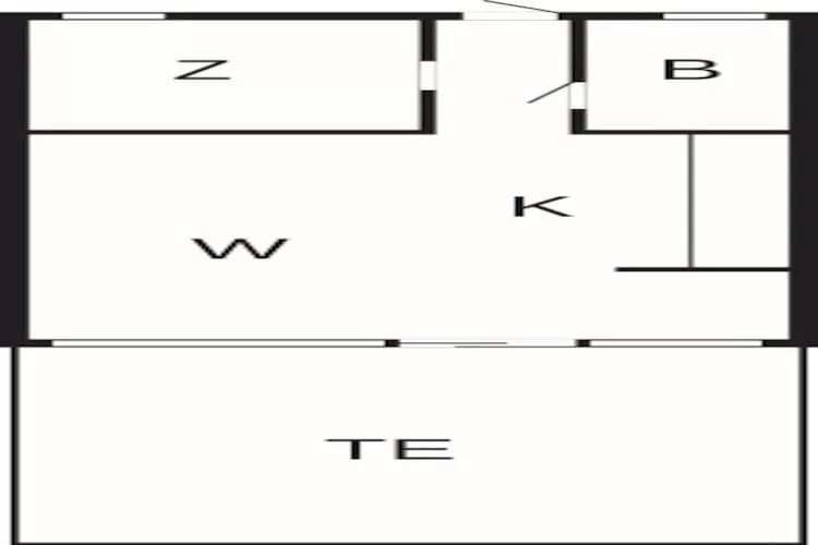 2 persoons vakantie huis in Vejers Strand-By Traum - Plattegrond
