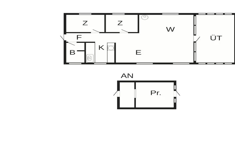 5 persoons vakantie huis in Jægerspris-By Traum - Plattegrond