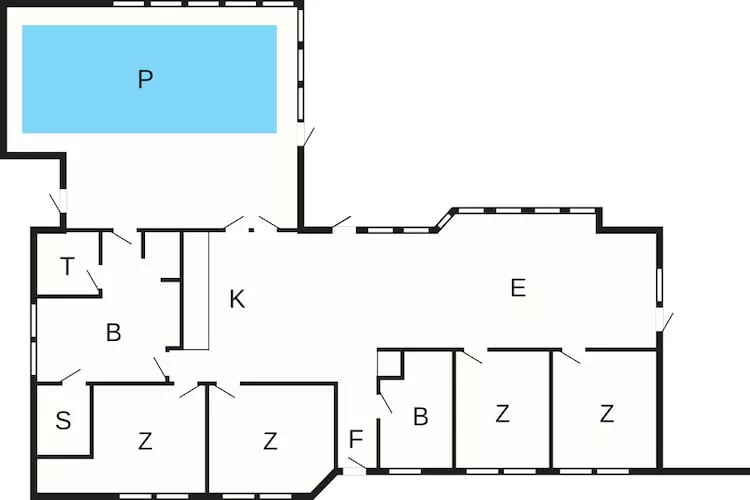 12 persoons vakantie huis in Pandrup-By Traum - Plattegrond