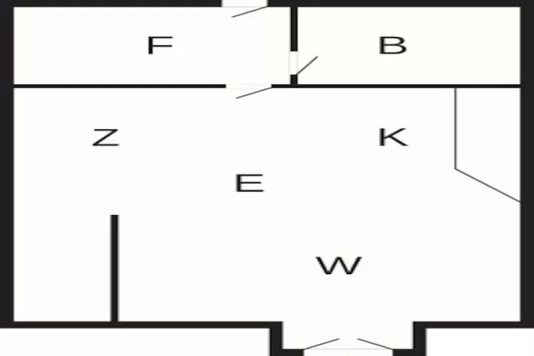 1 room w/seaview - Plattegrond