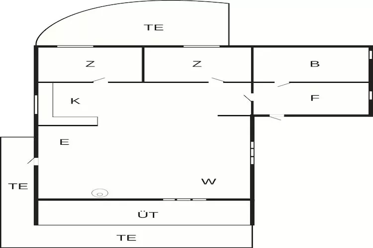 6 persoons vakantie huis in Roslev-By Traum - Plattegrond