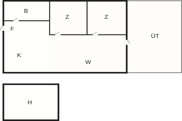 Meerzicht Juweel in Skarrild -- By Traum Ferienwohnungen - Plattegrond