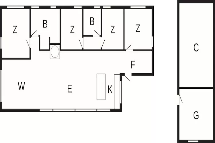 5 sterren vakantie huis in Ålbæk-By Traum - Plattegrond