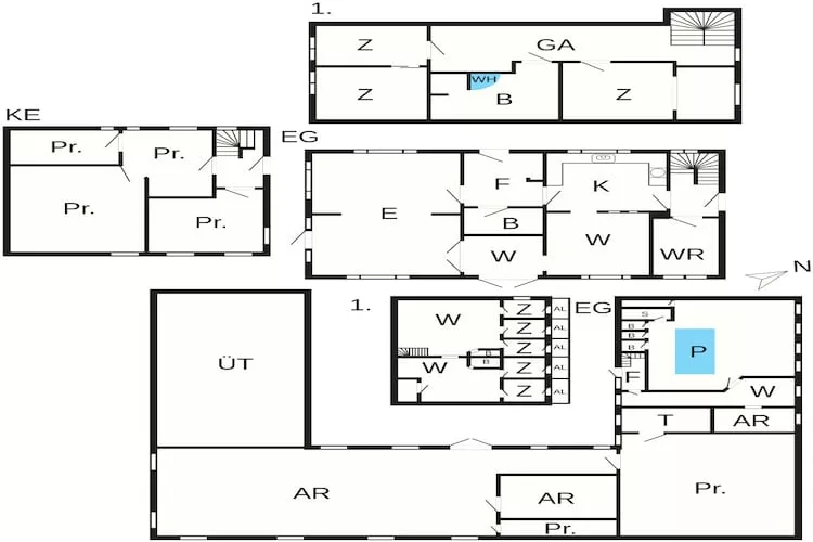 20 persoons vakantie huis in Karby-By Traum - Plattegrond