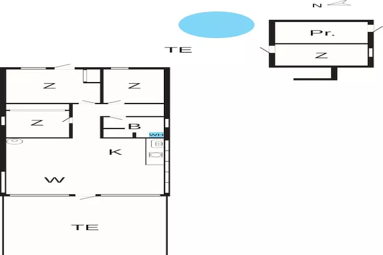 Rustige strandretreat -- By Traum Ferienwohnungen - Plattegrond