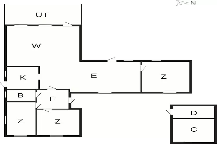 4 sterren vakantie huis in Væggerløse-By Traum - Plattegrond