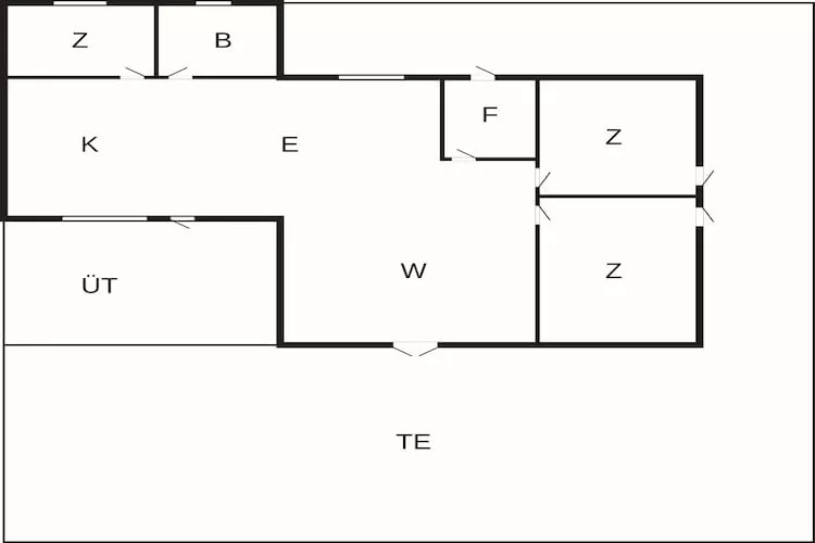 4 sterren vakantie huis in Hadsund-By Traum - Plattegrond