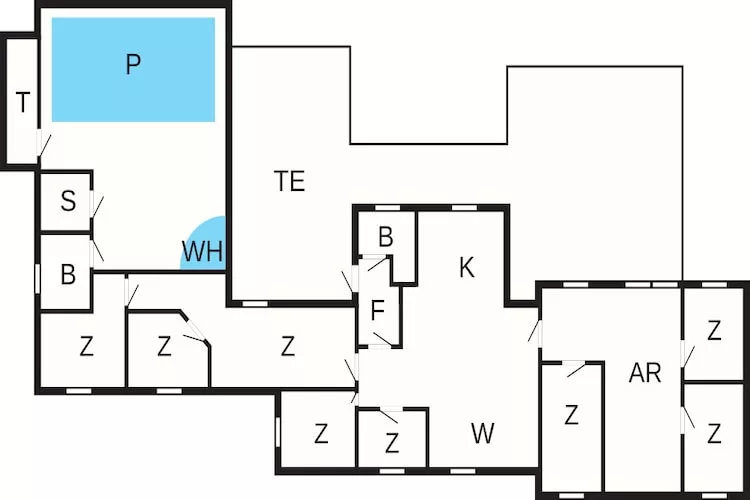 4 sterren vakantie huis in Øster Assels-By Traum - Plattegrond