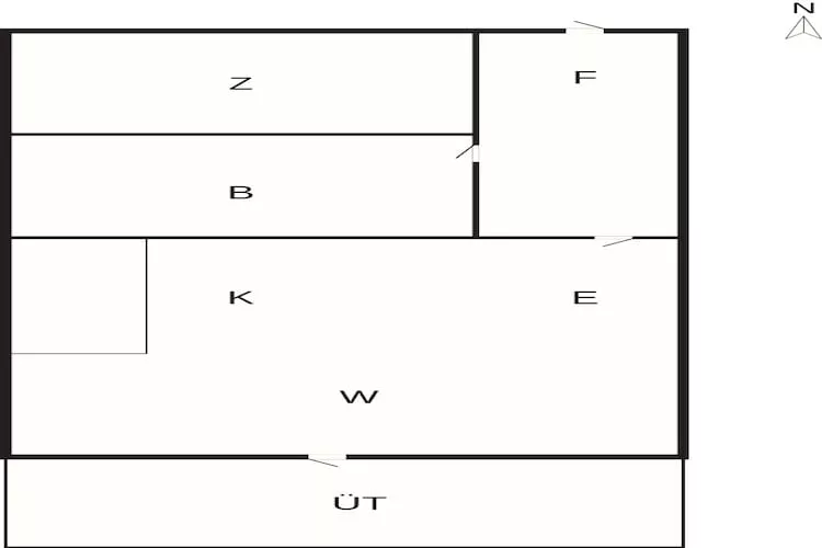 2 persoons vakantie huis in Ringkøbing-By Traum - Plattegrond