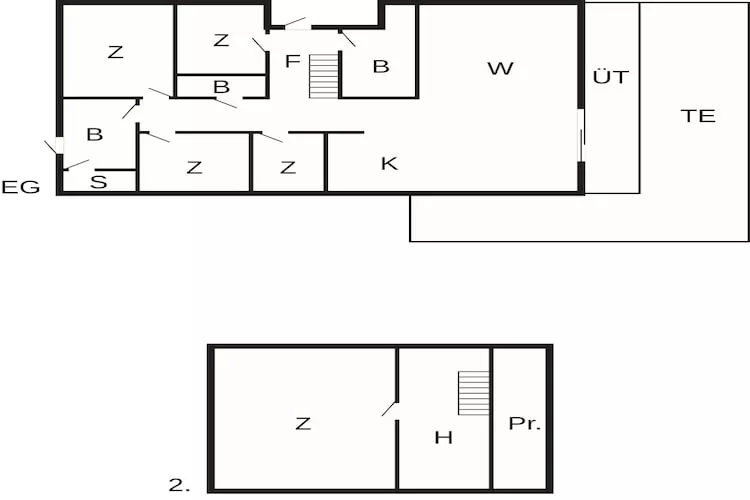 10 persoons vakantie huis in Søndeled - Plattegrond