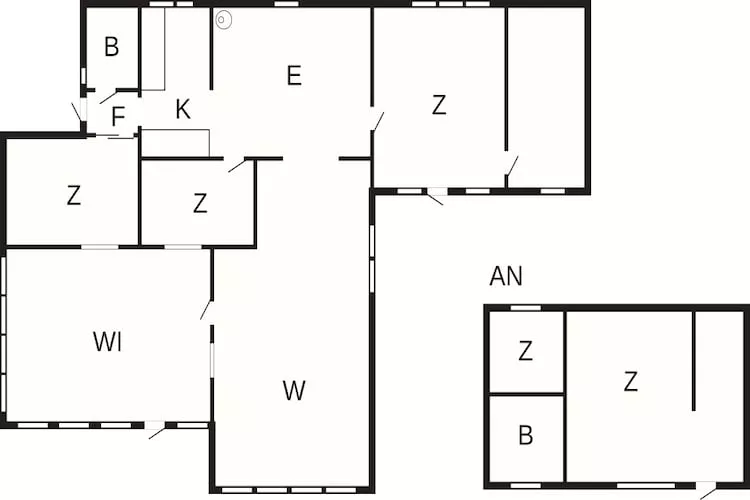 10 Personen vakantie huis in Græsted-By Traum - Plattegrond