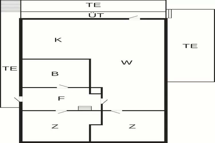 6 Personen vakantie huis in Rebbenes - Plattegrond