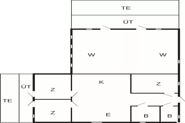 4 sterren vakantie huis in Væggerløse - Plattegrond