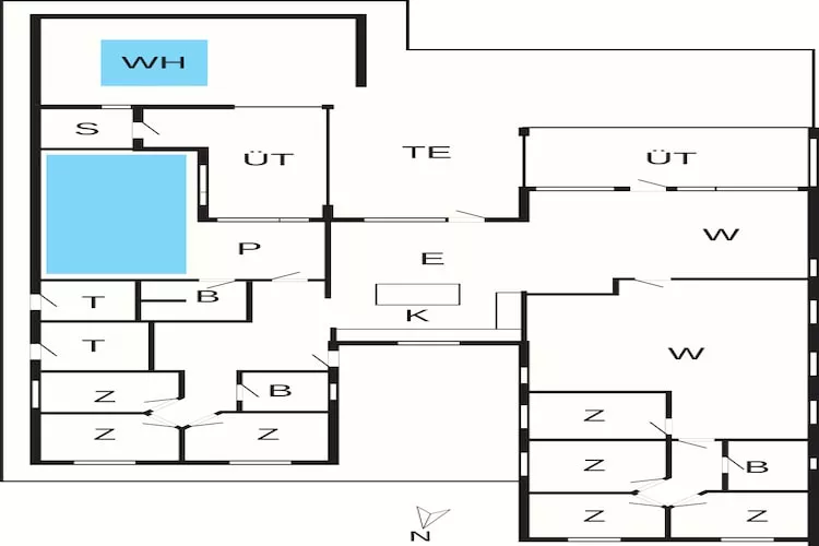 5 sterren vakantie huis in Rømø - Plattegrond