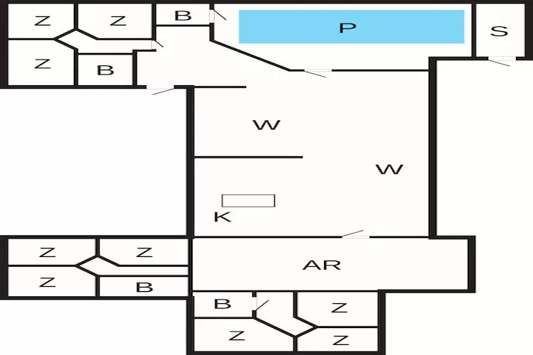 5 sterren vakantie huis in Vejers Strand - Plattegrond