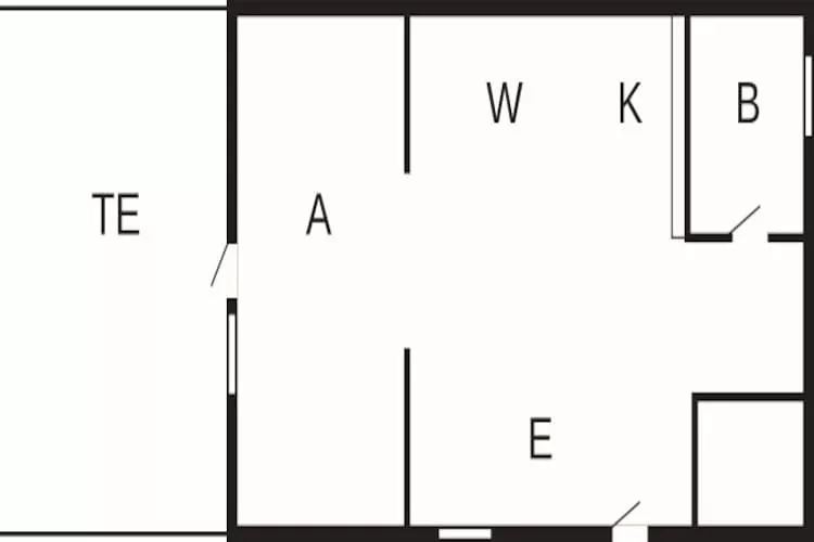 Rustige cottage in de buurt van het meer Hjalmaren - Plattegrond