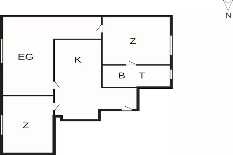 Vakantieappartement vlakbij het stadsplein - Plattegrond