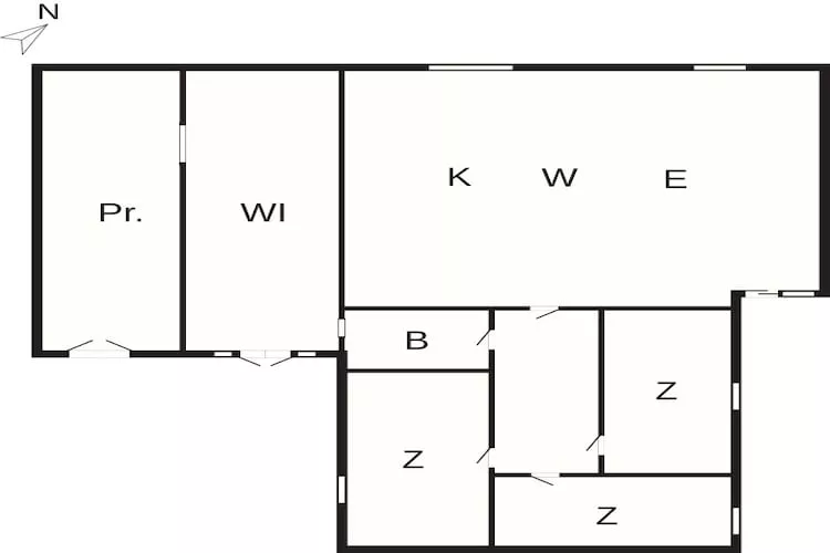 4 sterren vakantie huis in Hals - Plattegrond