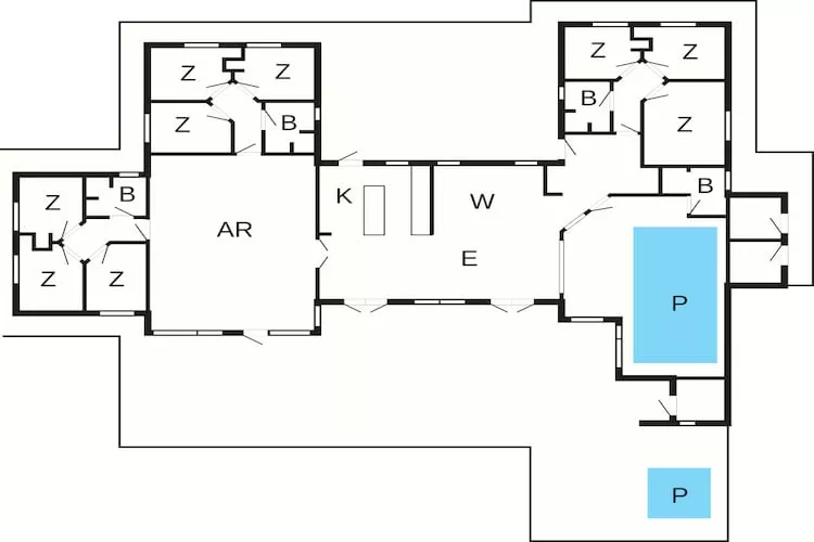 5 sterren vakantie huis in Nørre Nebel - Plattegrond