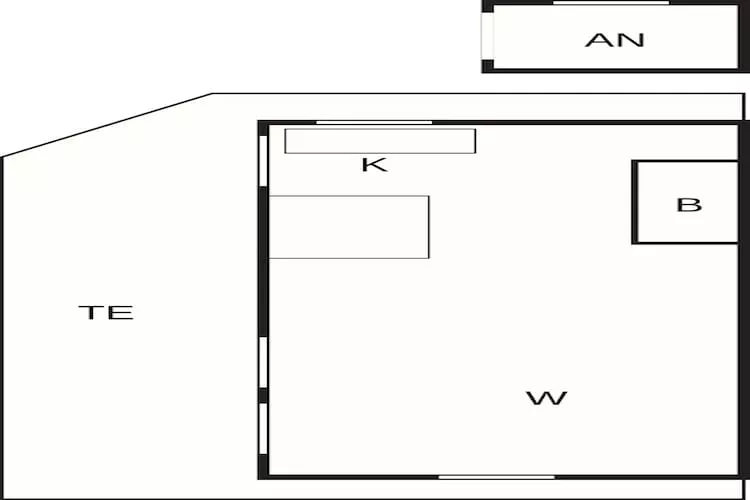 4 Personen vakantie huis in Knebel - Plattegrond