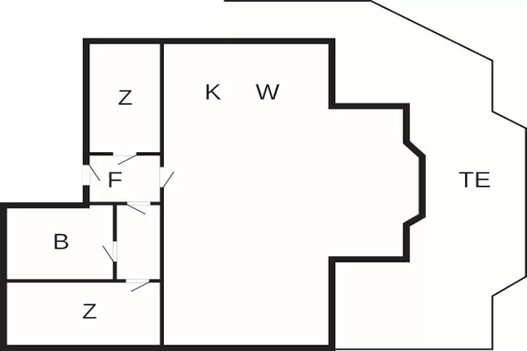 4 Personen vakantie huis in Kjerrgarden - Plattegrond