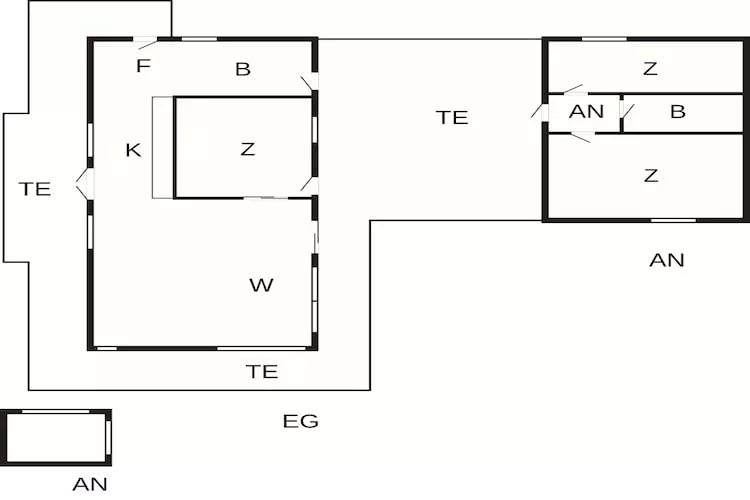 4 sterren vakantie huis in Ålbæk - Plattegrond