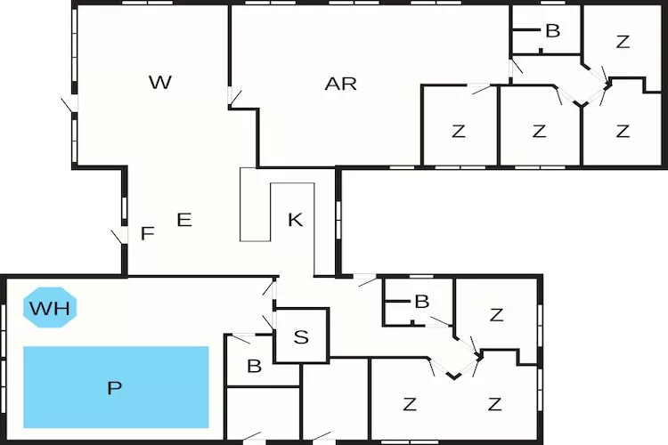 5 sterren vakantie huis in Ålbæk - Plattegrond