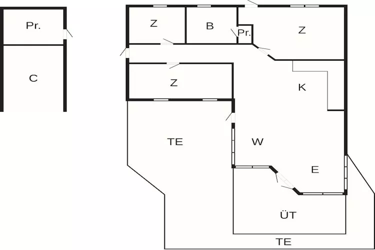 6 Personen vakantie huis in Spøttrup - Plattegrond