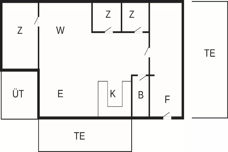 6 Personen vakantie huis in Pandrup - Plattegrond