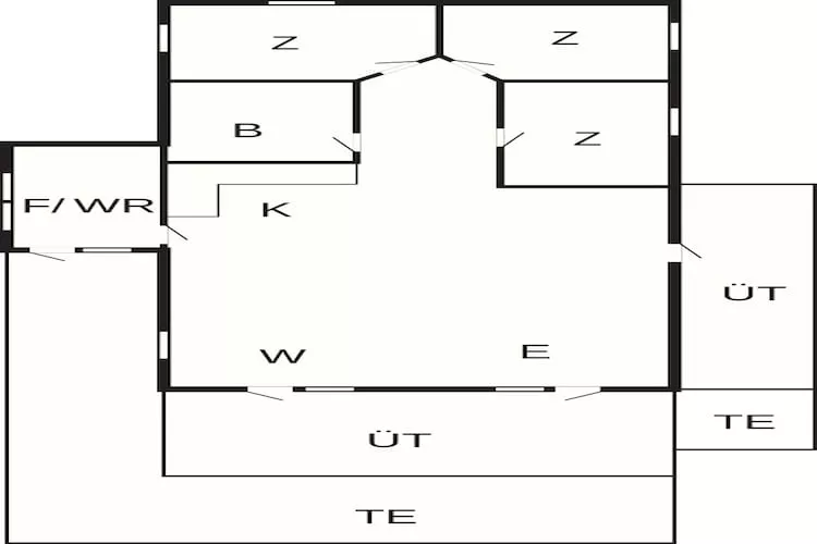 4 sterren vakantie huis in Spøttrup - Plattegrond