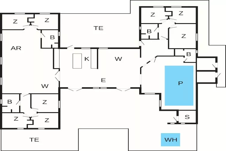 5 sterren vakantie huis in Løkken - Plattegrond