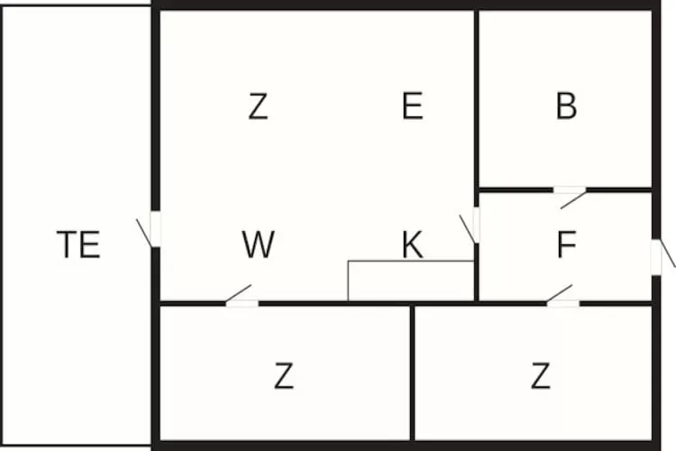 4-6 pers.Hus - Plattegrond