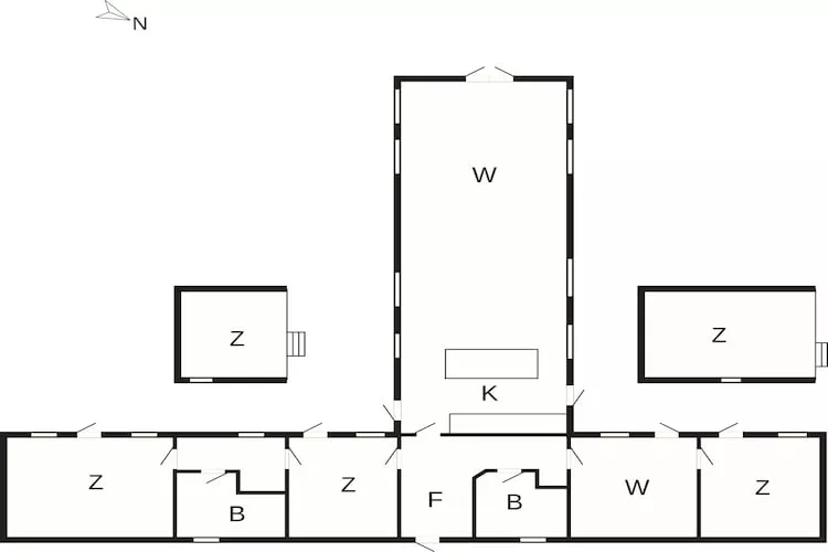 4 sterren vakantie huis in Liseleje - Plattegrond