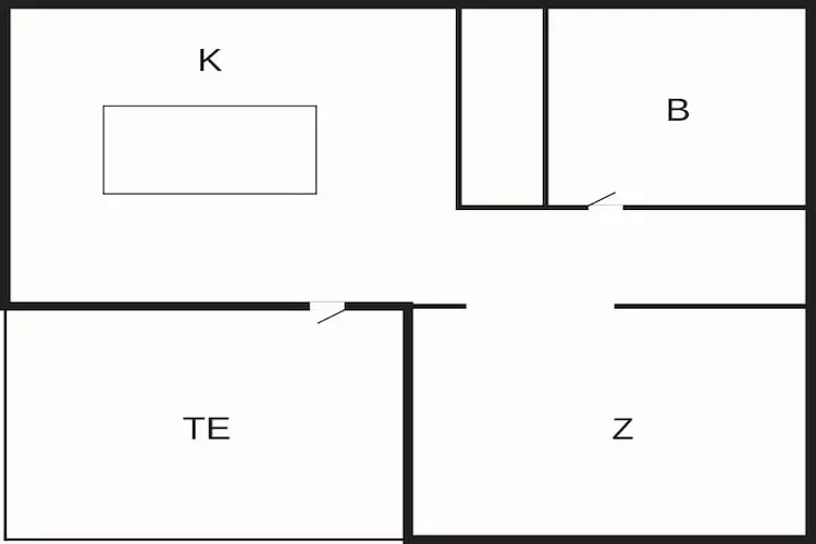 4 sterren vakantie huis in Hampen - Plattegrond
