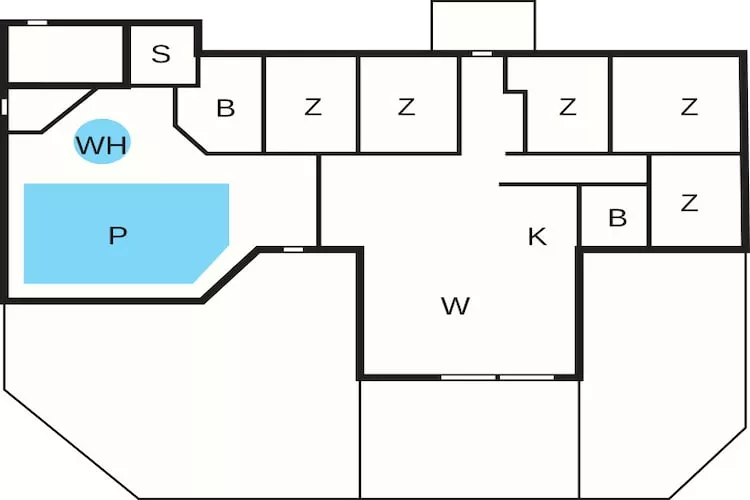 4 sterren vakantie huis in Vig - Plattegrond