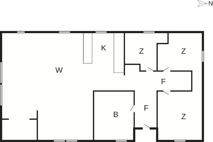 6 Personen vakantie huis in Ansager - Plattegrond