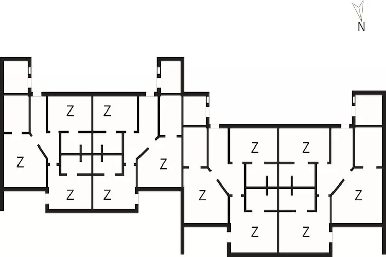 T1 Business enkeltværelsese - Plattegrond