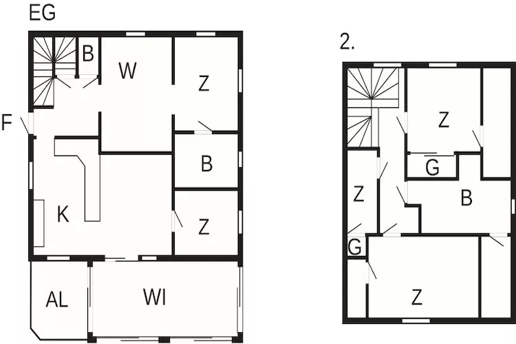 Gezellig appartement met 2 slaapkamers in de Alpen - Plattegrond