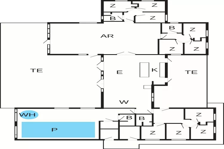 5 sterren vakantie huis in Nørre Nebel - Plattegrond